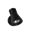 Foco de pared para exterior 639, negro, giratorio y orientable