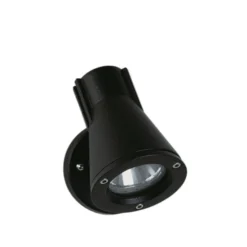 Foco de pared para exterior 639, negro, giratorio y orientable