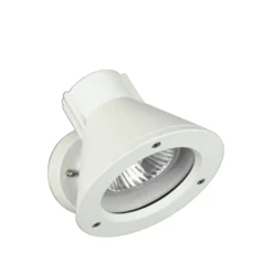 Foco de pared 643 W, blanco, IP54, E27, aluminio, orientable