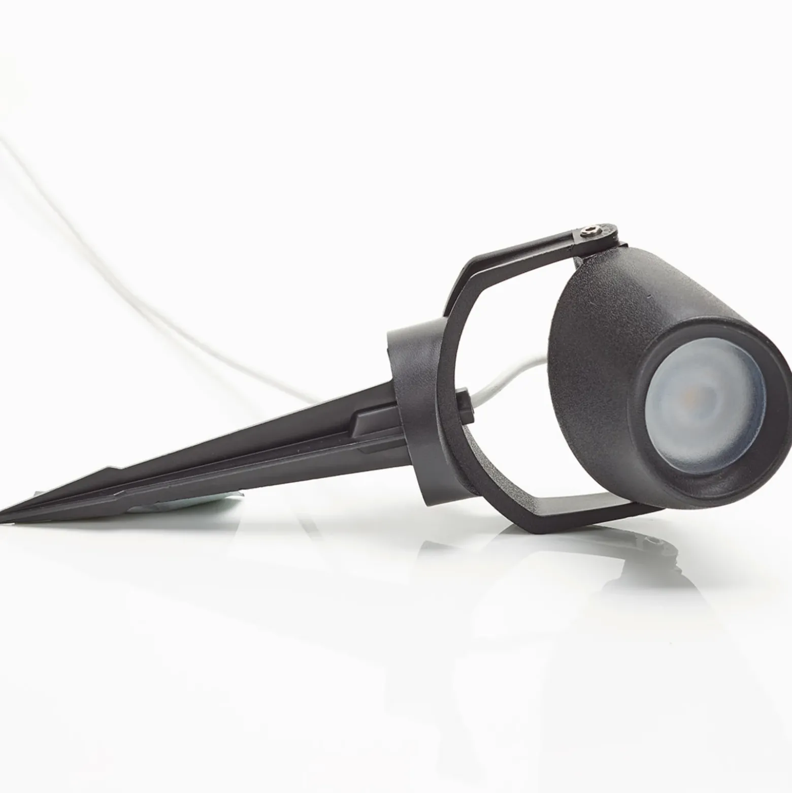 Foco de pica Minitommy-EL 1 luz CCT negro/frosted