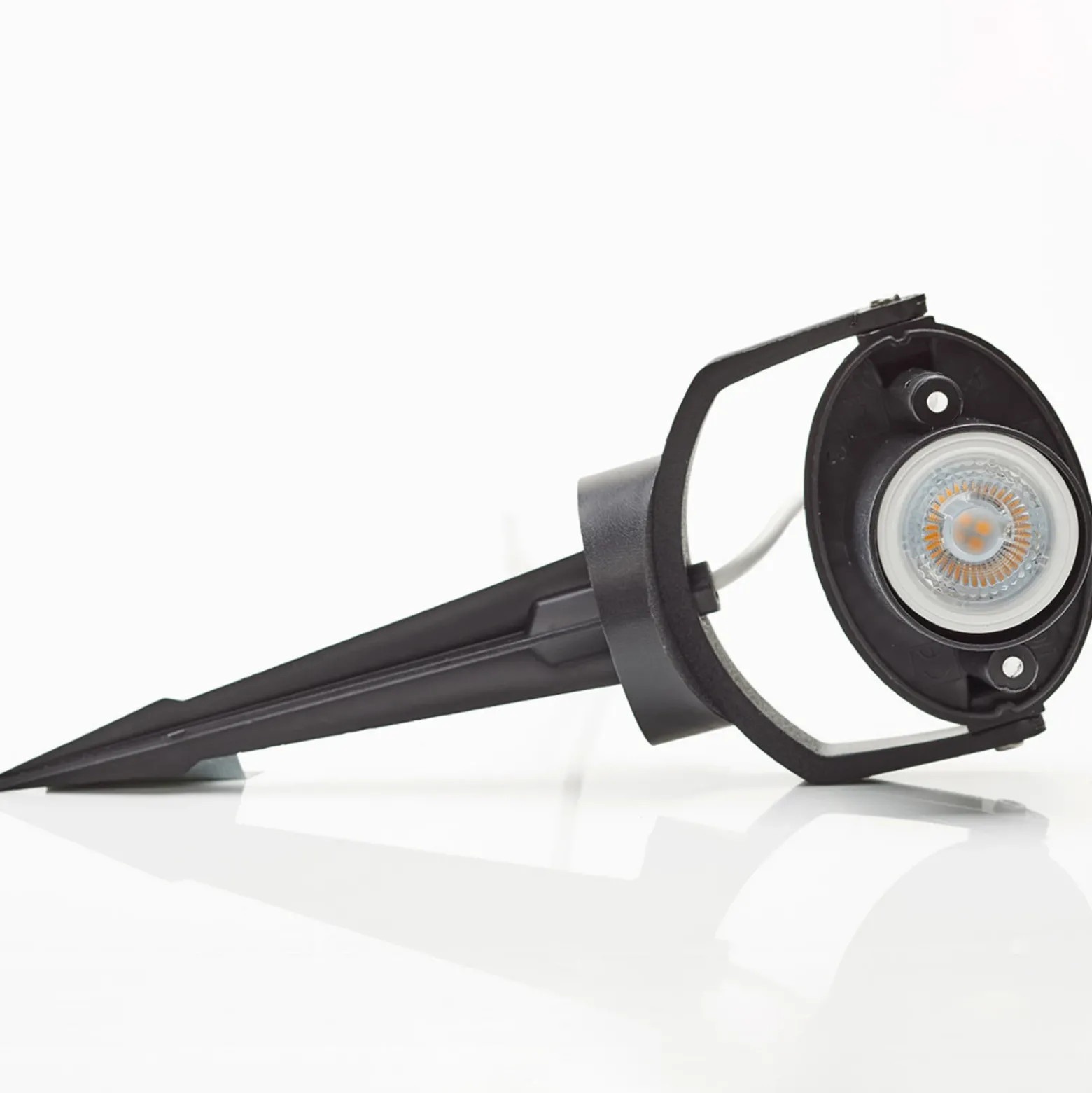 Foco de pica Minitommy-EL 1 luz CCT negro/frosted