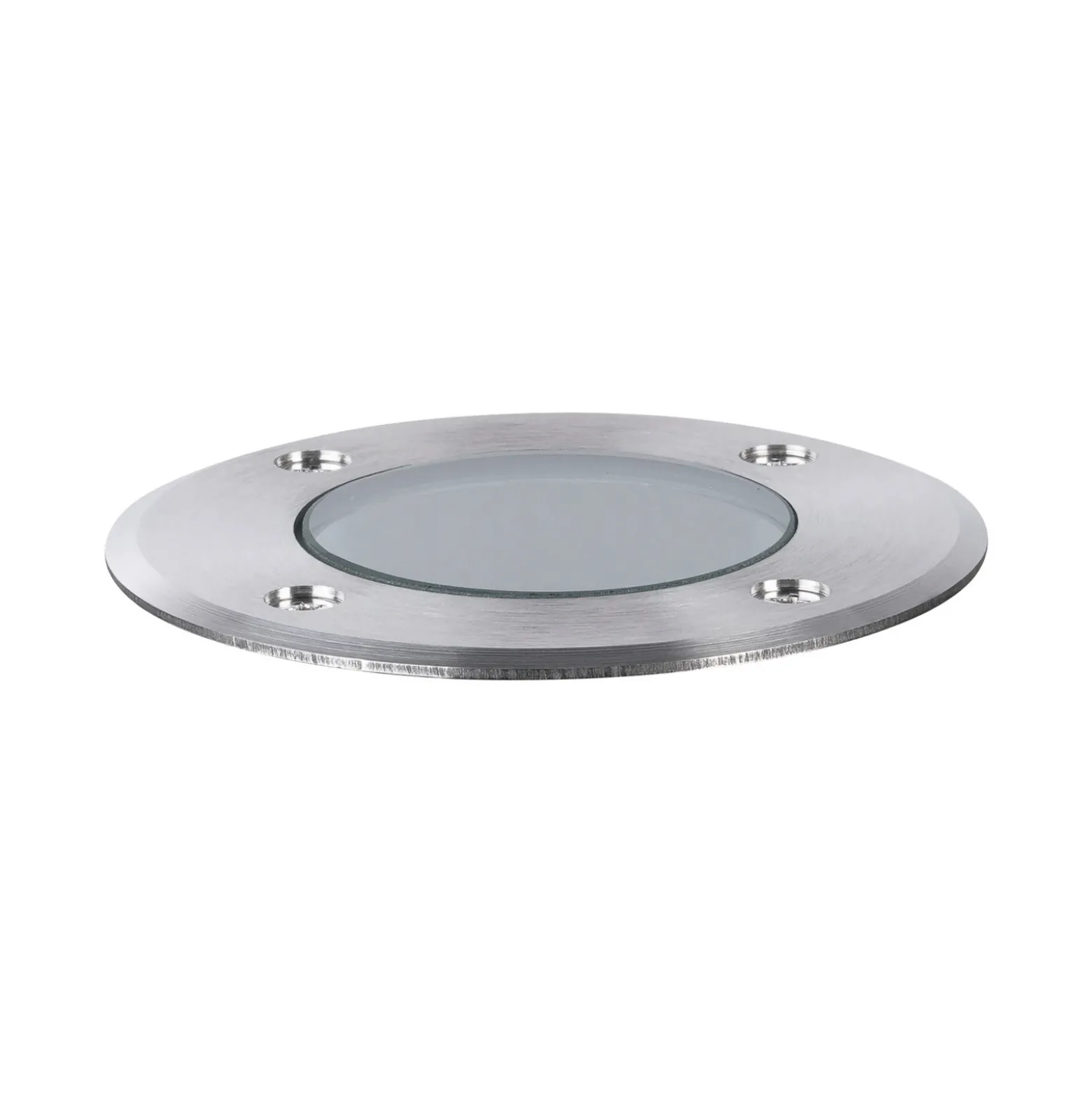 Foco de suelo LED empotrable Paulmann 94732, Ø 11 cm, acero inoxidable, IP65