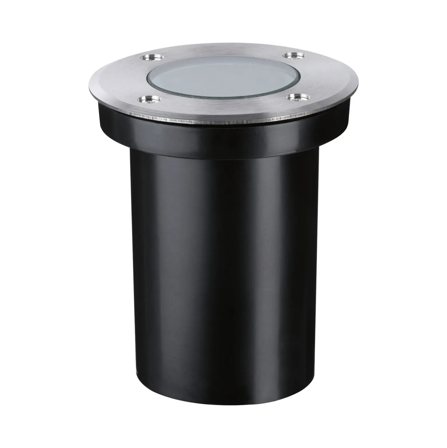 Foco de suelo LED empotrable Paulmann 94732, Ø 11 cm, acero inoxidable, IP65