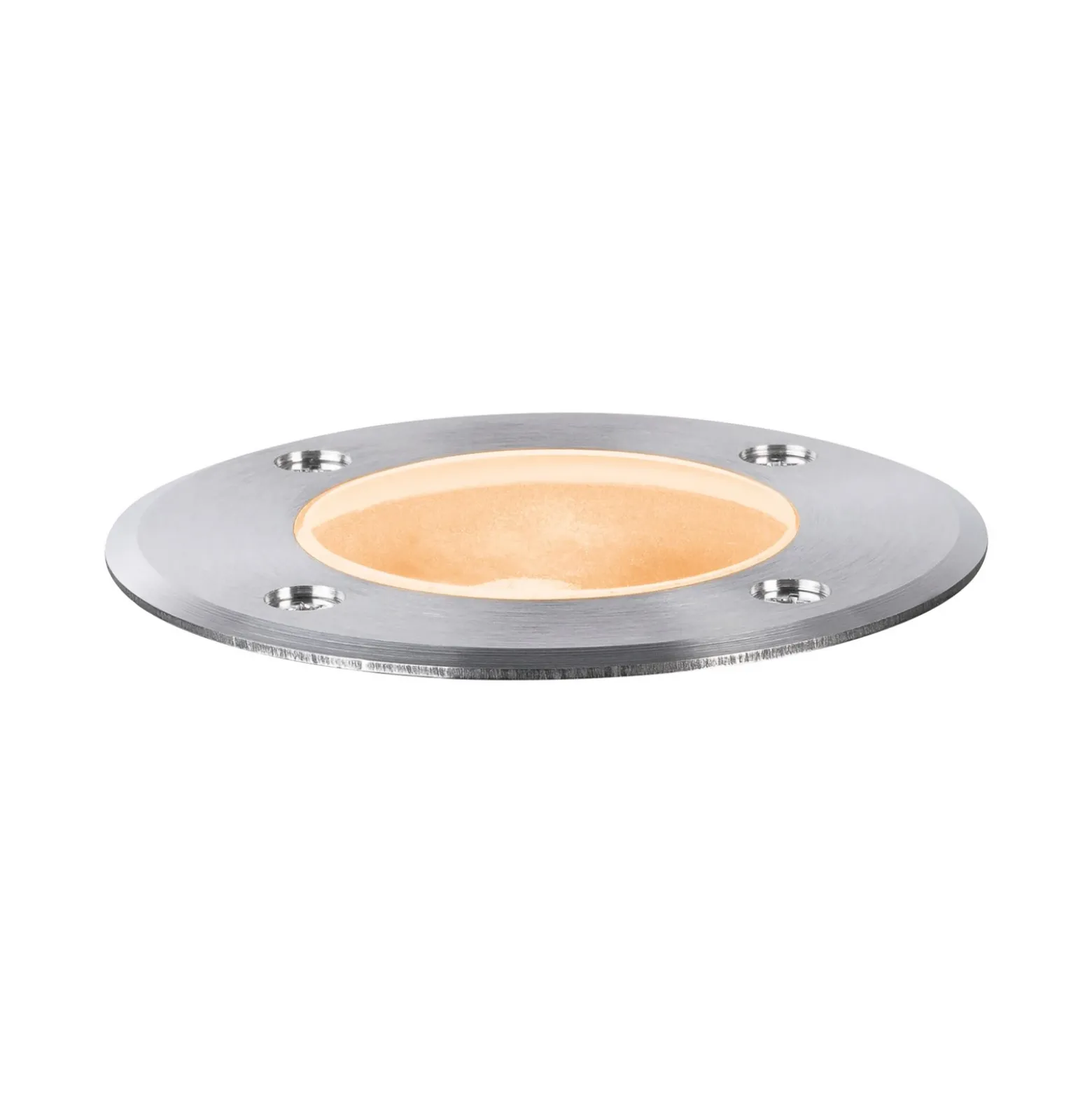 Foco de suelo LED empotrable Paulmann 94732, Ø 11 cm, acero inoxidable, IP65
