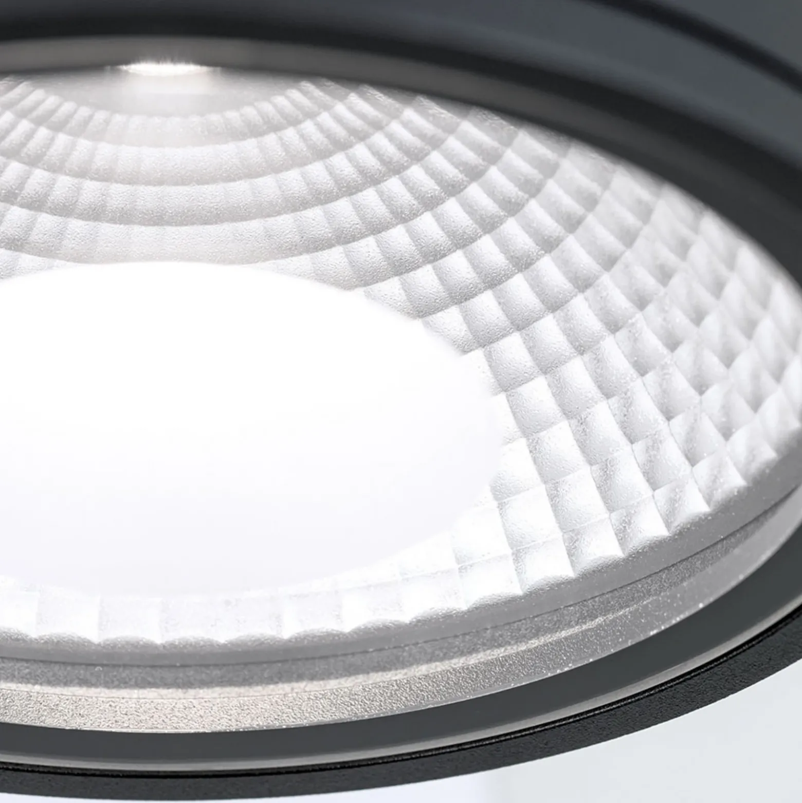 Foco de techo LED Sputnik IP65 Ø 14,5 cm negro