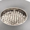 Foco empotrable LED básico, color níquel, Ø 8 cm, aluminio/acero inoxidable