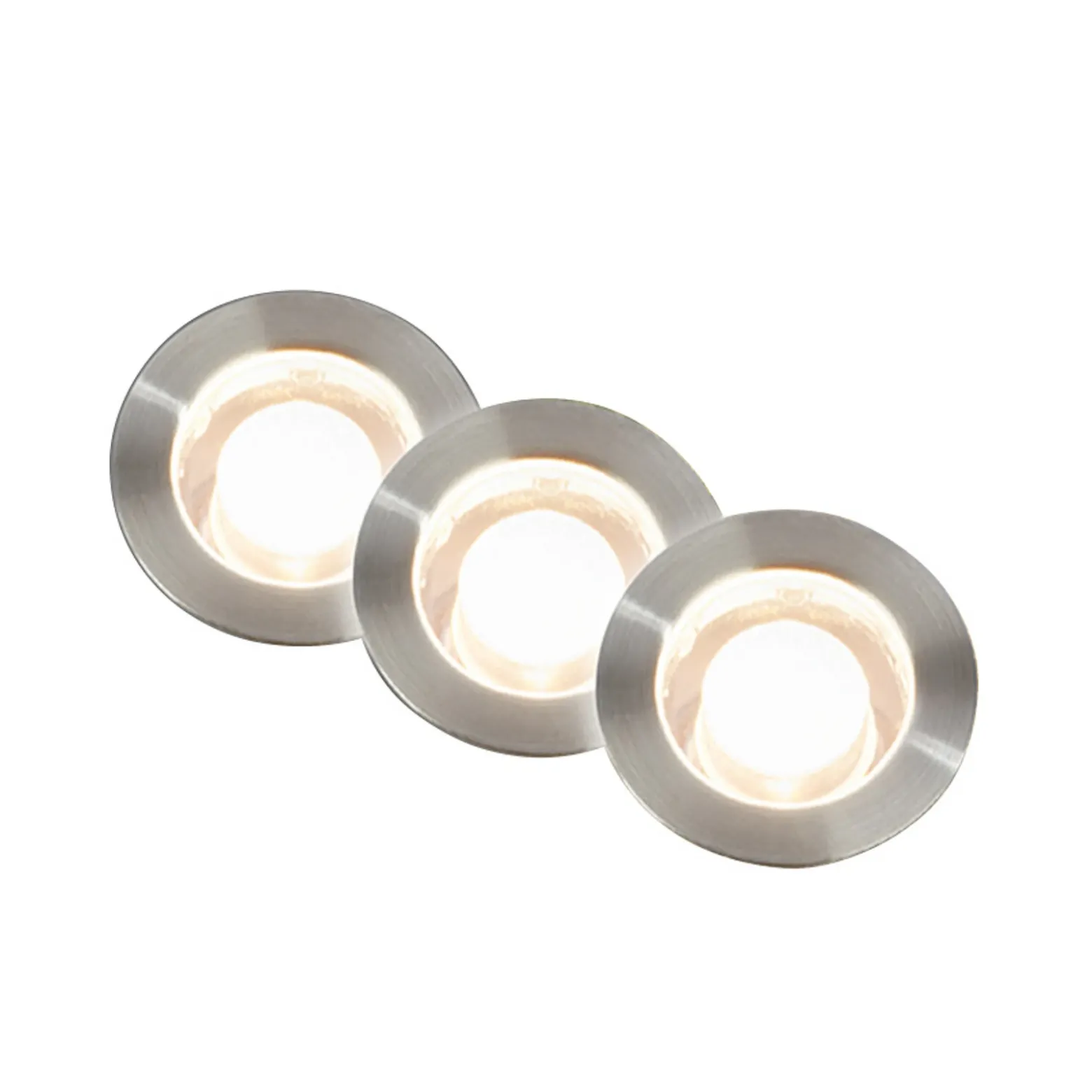 Foco empotrable LED 3912032 IP67 12 V, kit de inicio de 3 unidades, Ø 3 cm,