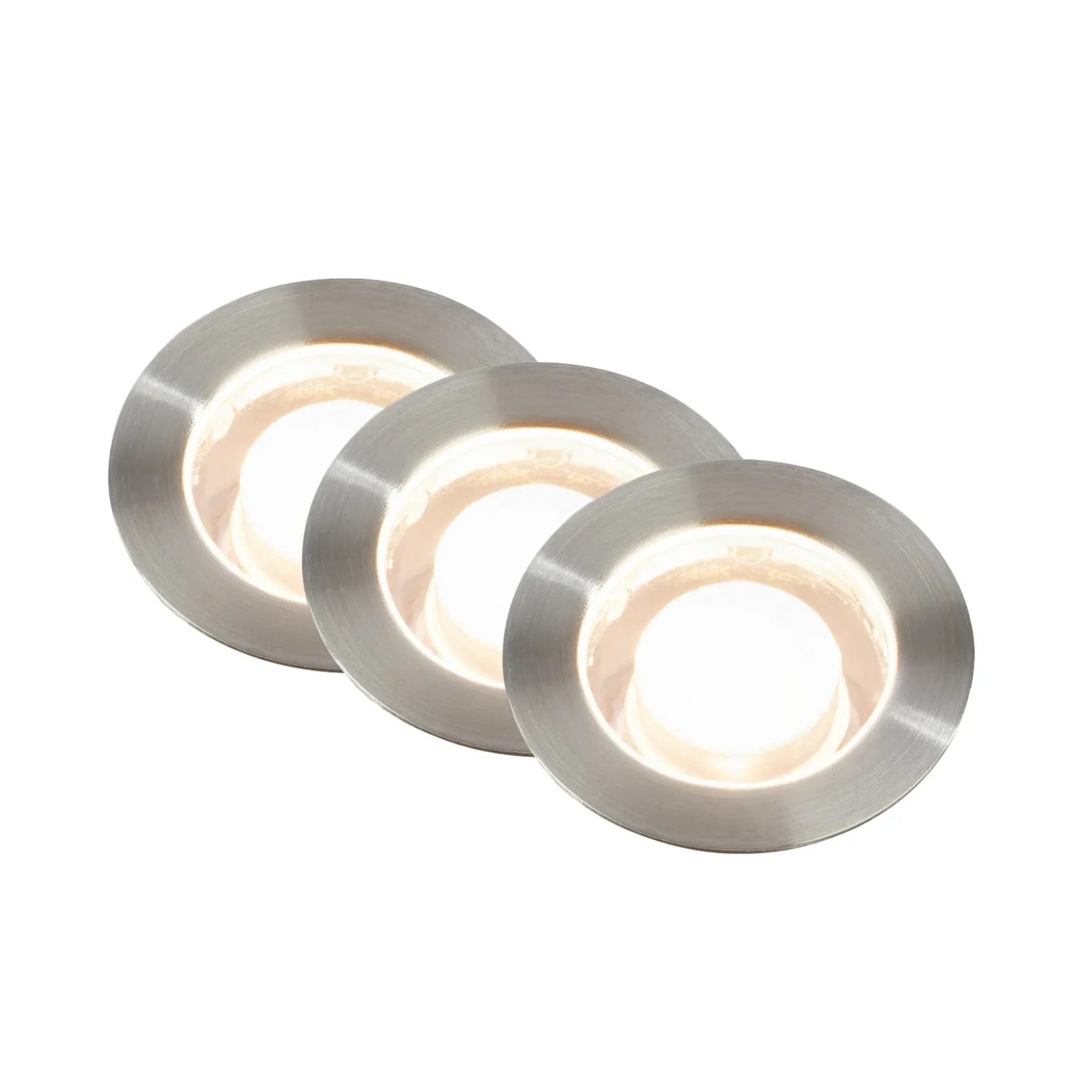 Foco empotrable LED 3915032 IP67 12 V, 3 unidades, 4,5 cm, acero inoxidable