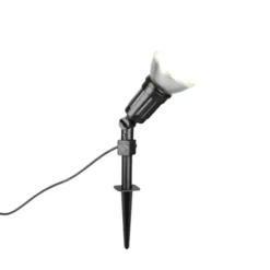 Foco exterior Caceres, negro, plástico, IP44, orientable