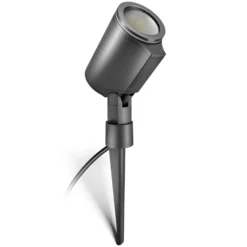 Foco exterior con pie de tierra STEINEL SPOT GARDEN, color antracita, IP44