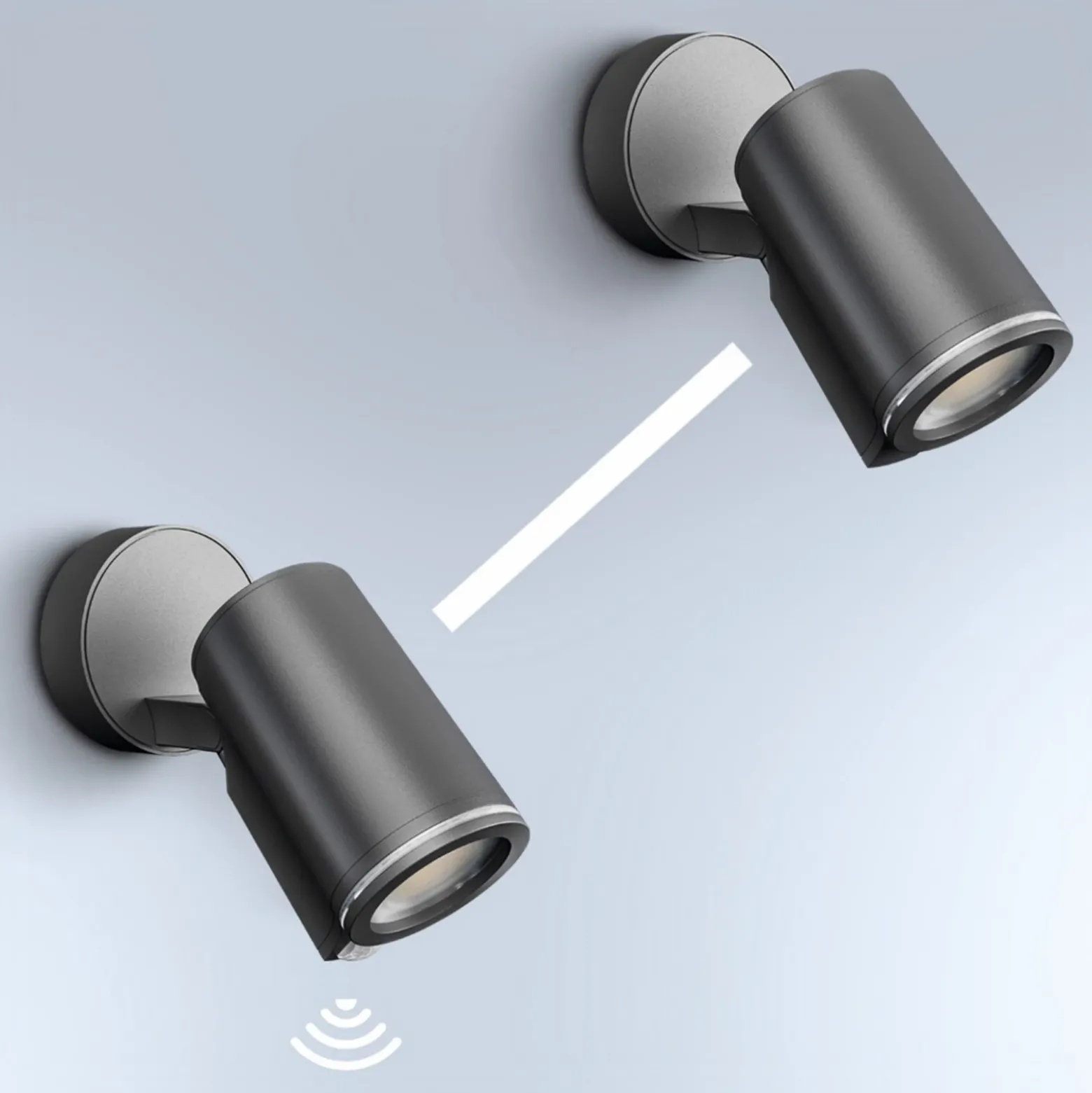 Foco exterior con sensor inteligente STEINEL One SC, color antracita, IP44