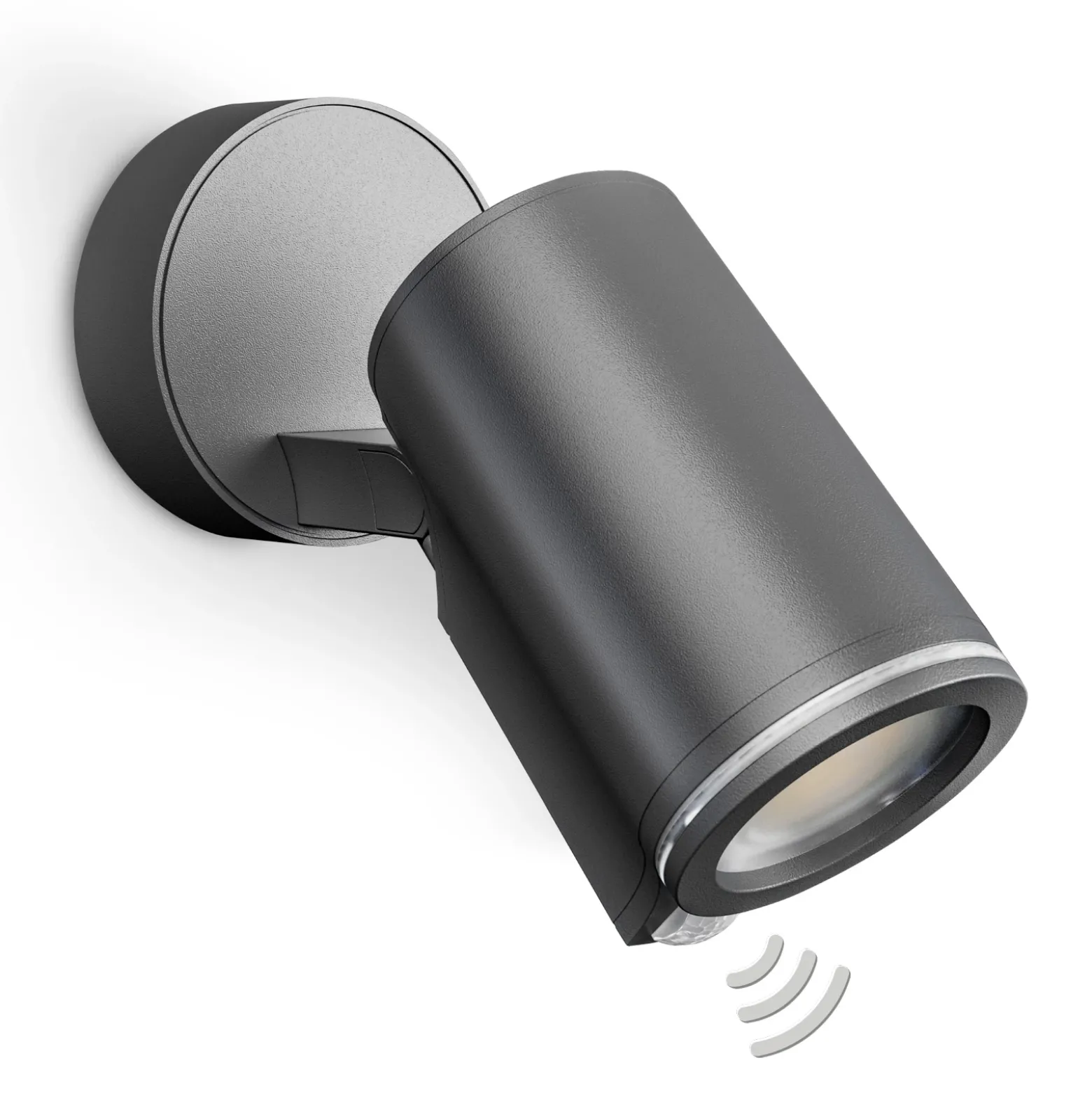 Foco exterior con sensor inteligente STEINEL One SC, color antracita, IP44