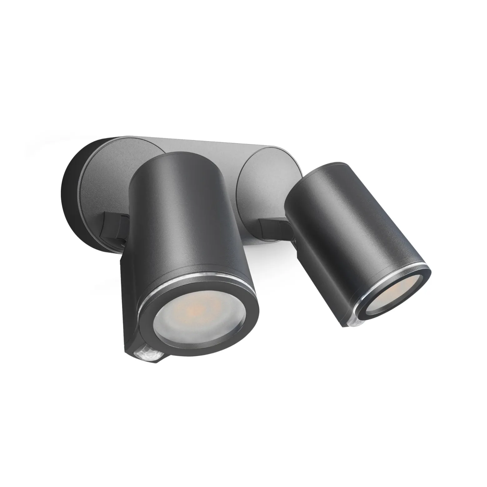 Foco exterior con sensor STEINEL One S, 2 luces, color antracita, IP44