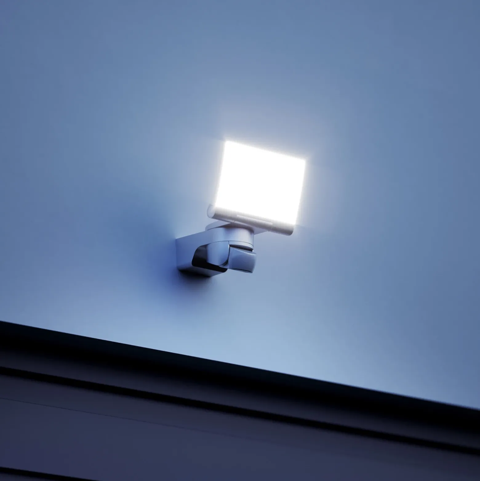 Foco exterior con sensor STEINEL XLED Home 2 S, blanco, IP44