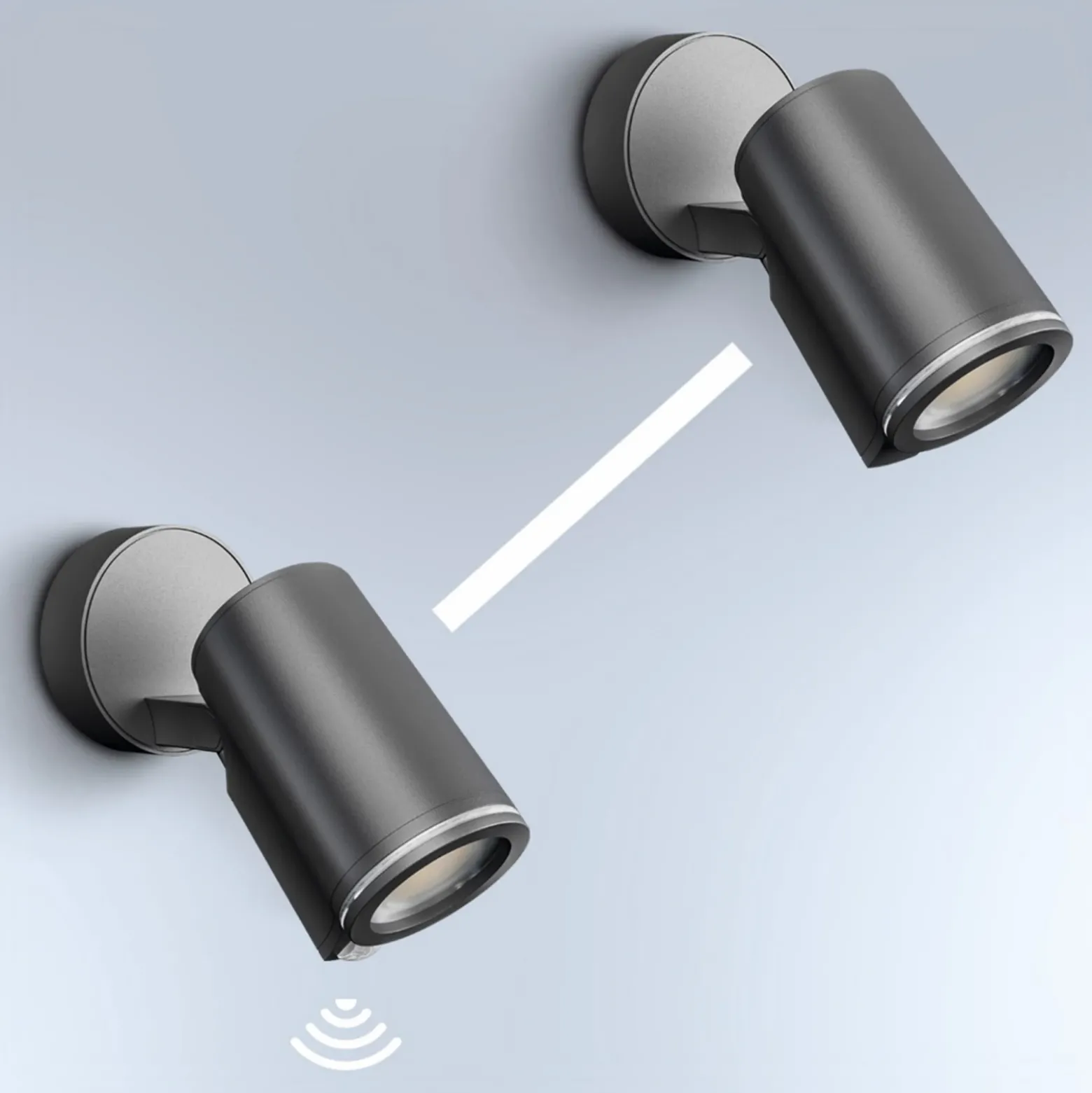 Foco exterior con sensor STEINEL One S, color antracita, IP44