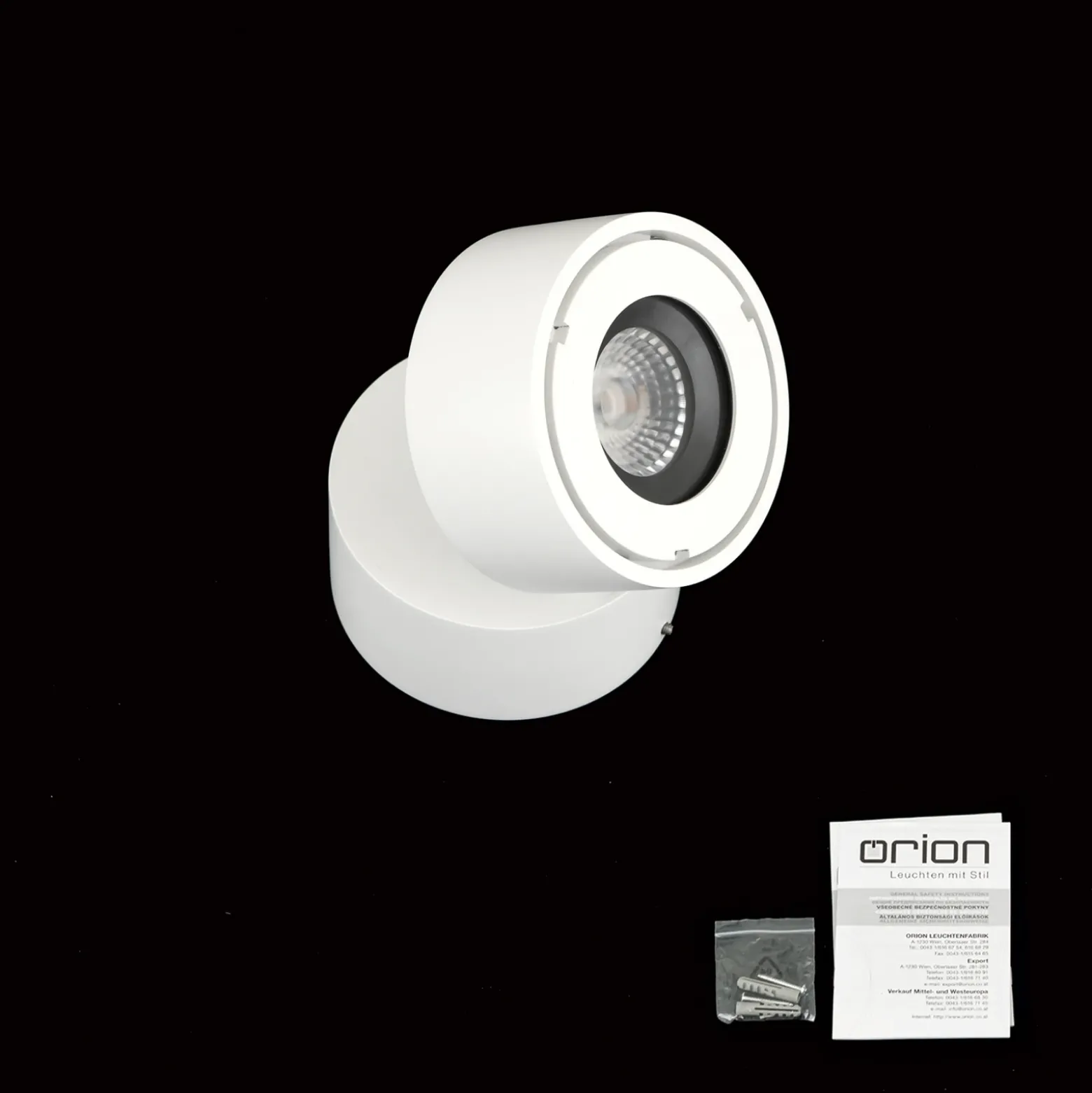 Foco exterior Harvey LED, blanco, Ø 10 cm, aluminio fundido a presión