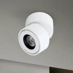 Foco exterior Harvey LED, blanco, Ø 10 cm, aluminio fundido a presión