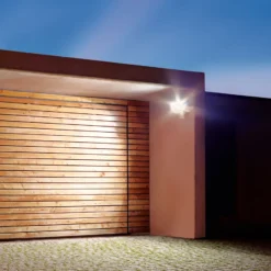 Foco exterior LED con sensor STEINEL LS 300 S, negro, IP44