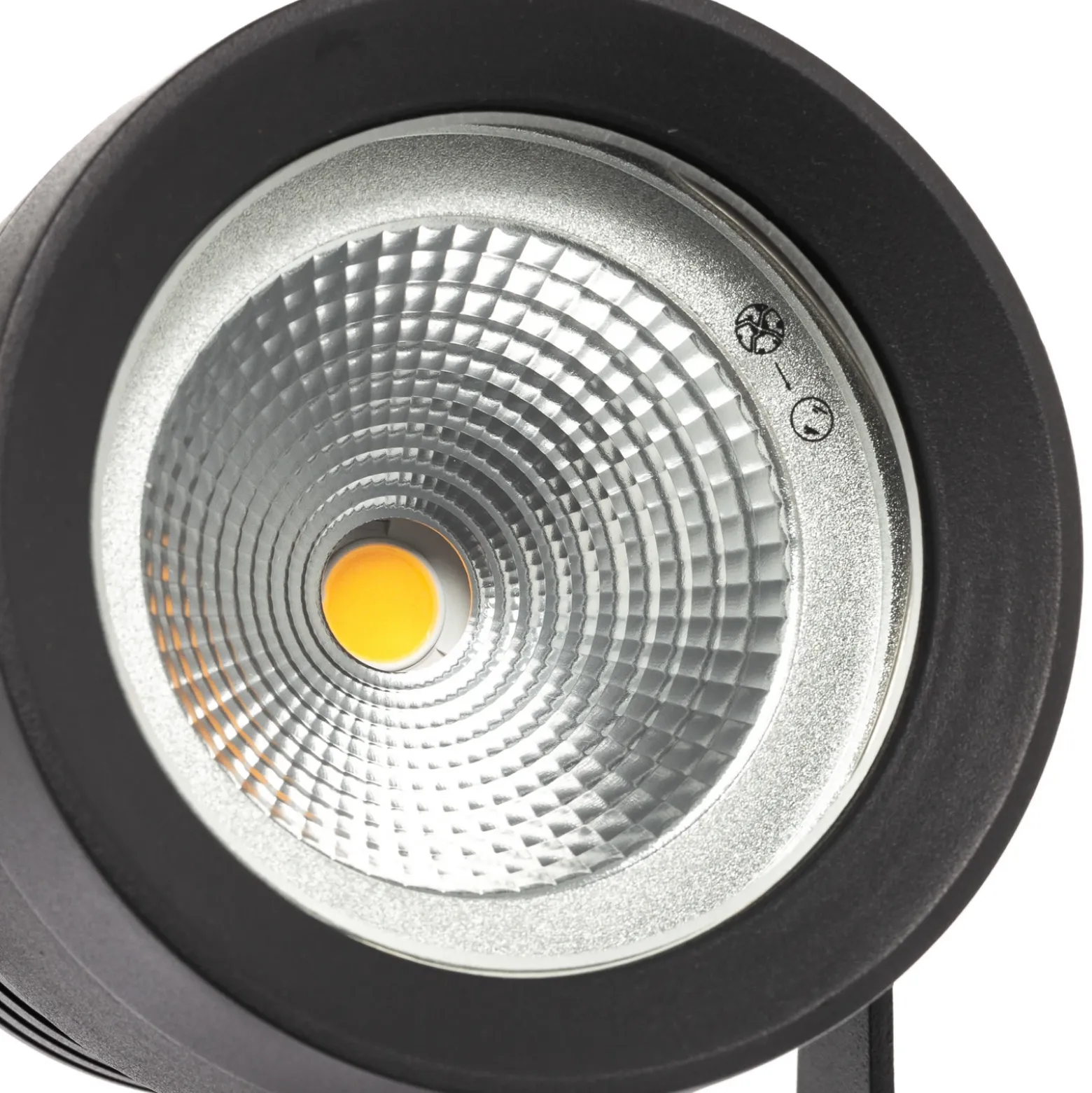 Foco exterior LED Irina, juego de 3, piqueta, enchufe, gris