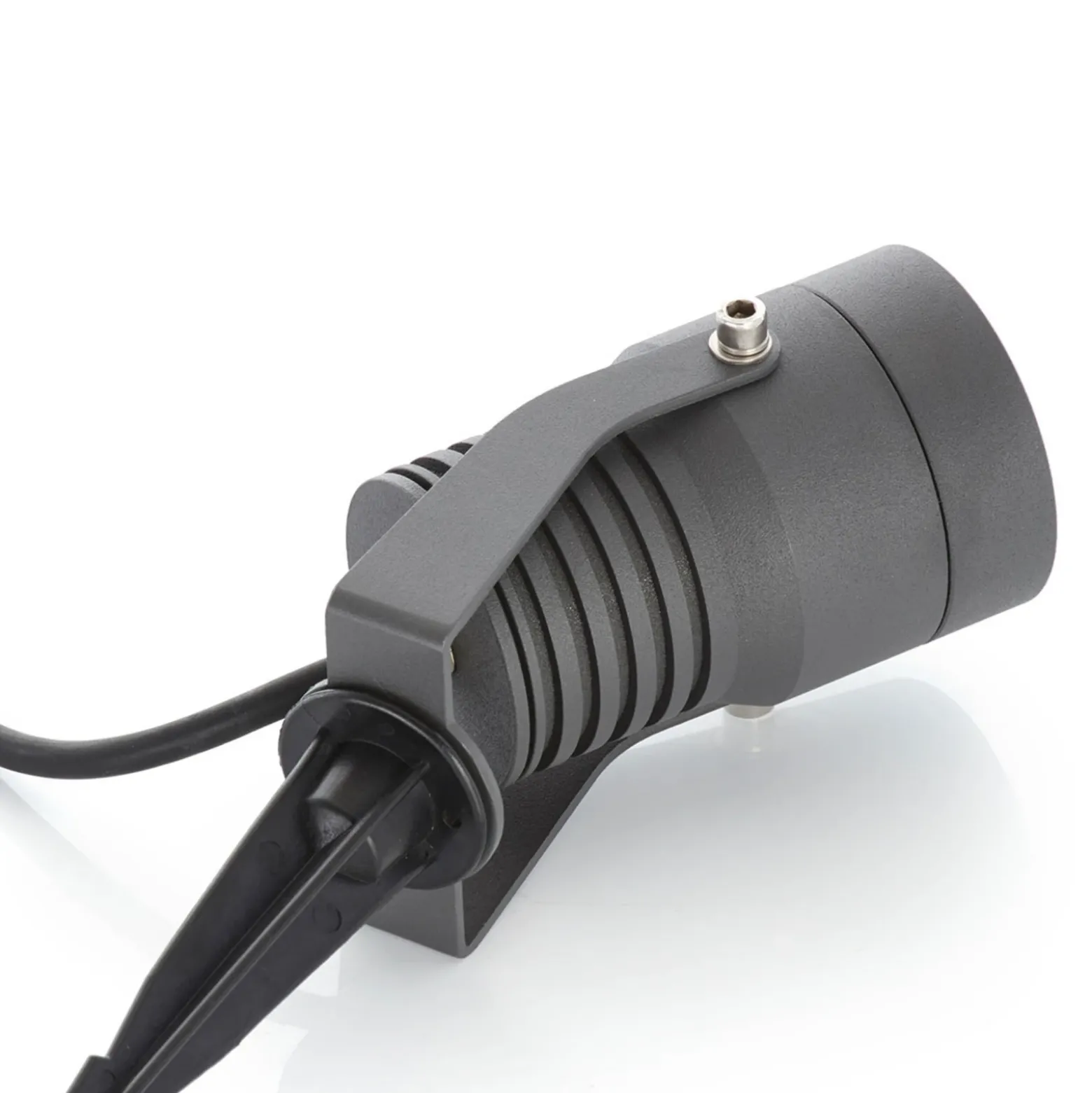 Foco exterior LED Jon de Lucande, con piqueta, ajustable, IP65