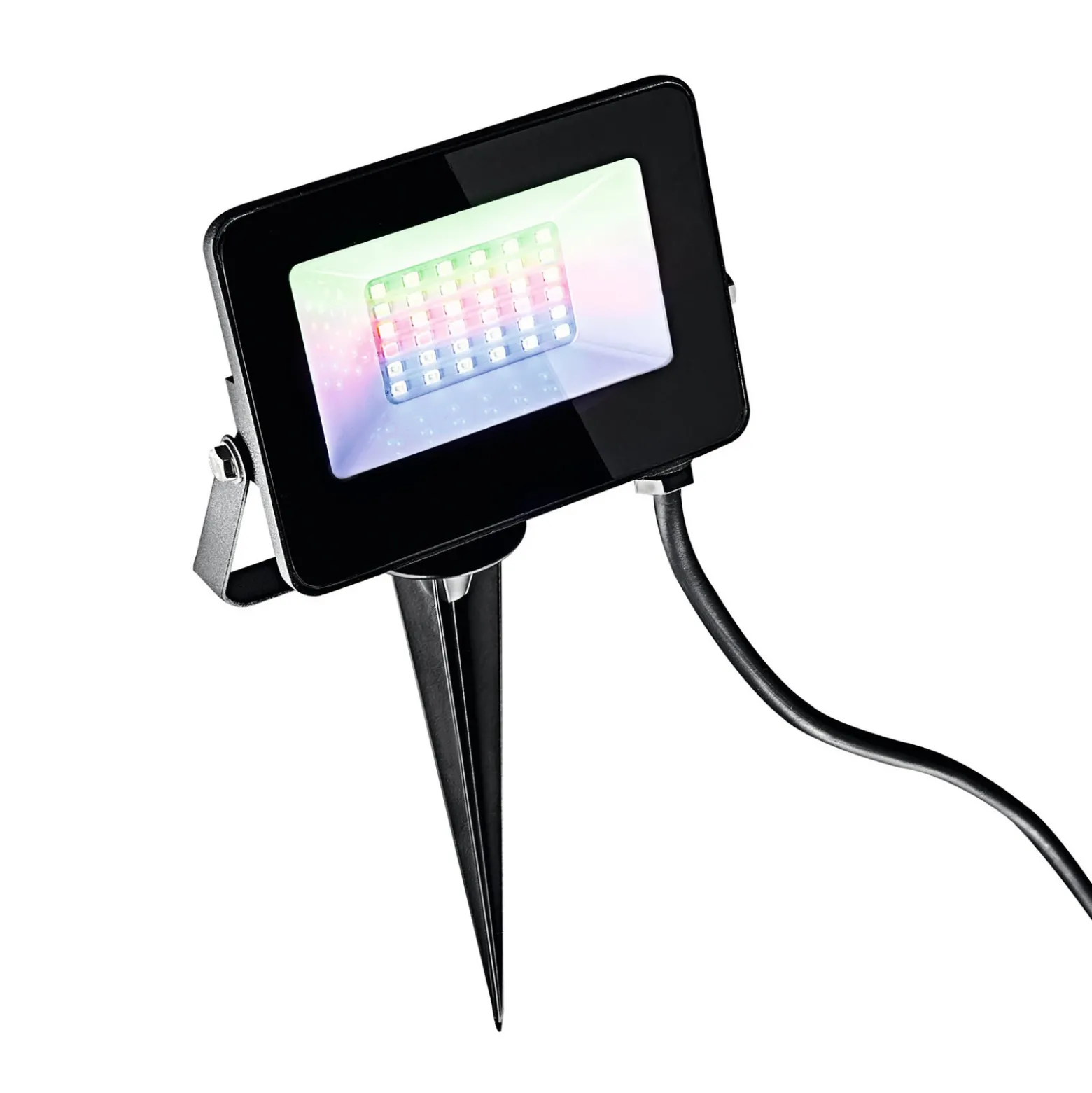 Foco exterior LED Kingston con pica de suelo, RGBW