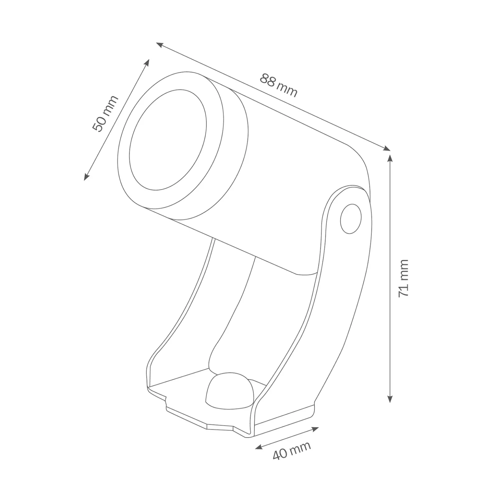 Foco exterior LED 1441LED, plata, 30º
