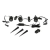Foco exterior LED Lindby Smart Nymo, CCT, RGB, Tuya, juego de 3 unidades