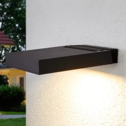 Foco exterior LED Lucande Maica, antracita, orientable, IP65