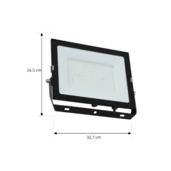 Foco exterior LED Maikel de Prios, 150 W, 12 000 lm, metal