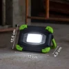 Foco exterior LED recargable 850947, negro/verde, longitud 17 cm