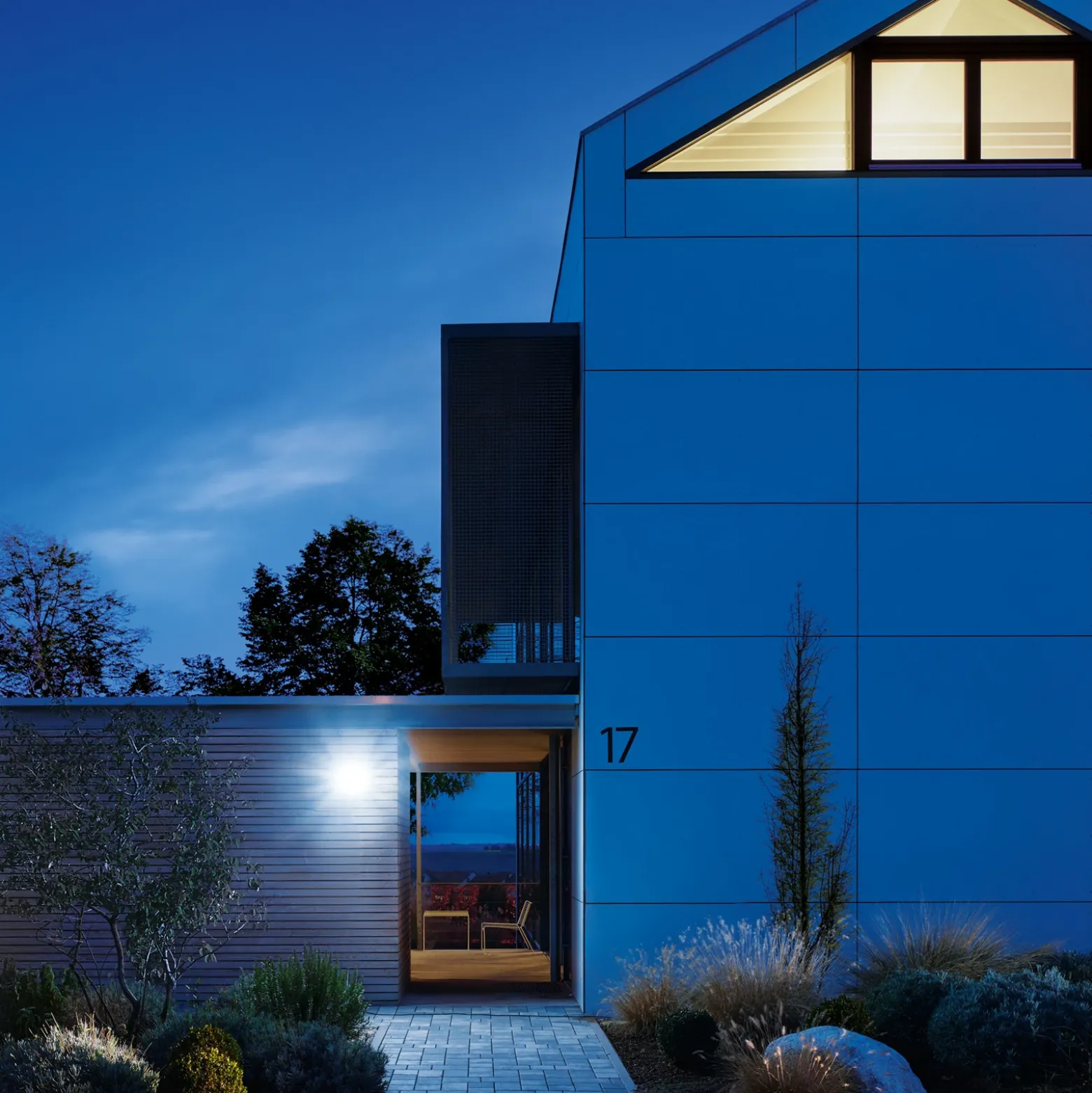 Foco exterior LED STEINEL Smart XLED Home 2 SC, blanco, con sensor