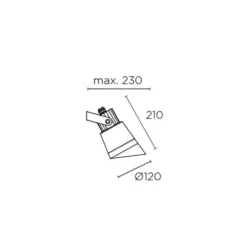 Foco exterior orientable Hubble, IK06