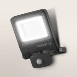 Foco exterior OSRAM ENDURA FLOOD, gris, sensor 50 W 840 IP44