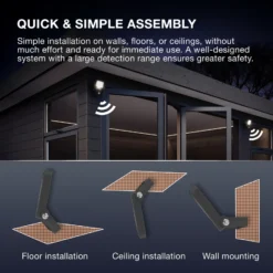 Foco exterior OSRAM ENDURA FLOOD, gris, sensor 50 W 840 IP44