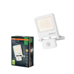 Foco exterior OSRAM ENDURA FLOOD, blanco, sensor 30 W 830 IP44