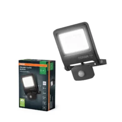 Foco exterior OSRAM ENDURA FLOOD, gris, sensor 30 W 840 IP44