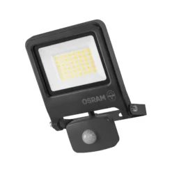 Foco exterior OSRAM ENDURA FLOOD, gris, sensor 30 W 840 IP44