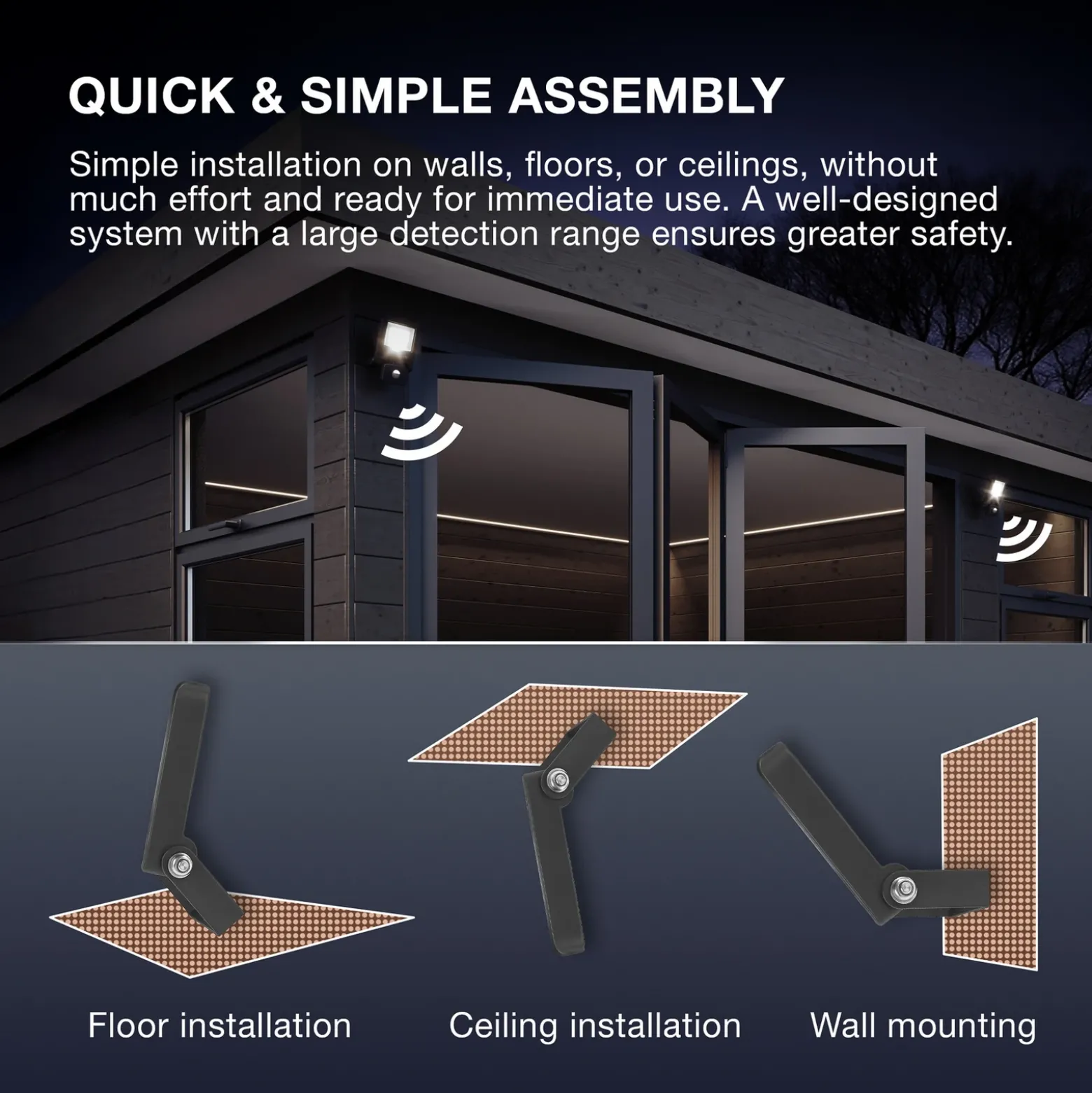 Foco exterior OSRAM ENDURA FLOOD, blanco, sensor 20 W 830 IP44