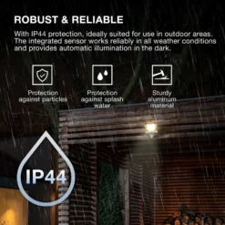 Foco exterior OSRAM ENDURA FLOOD, blanco, sensor 20 W 830 IP44