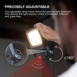 Foco exterior OSRAM ENDURA FLOOD, blanco, sensor 20 W 830 IP44