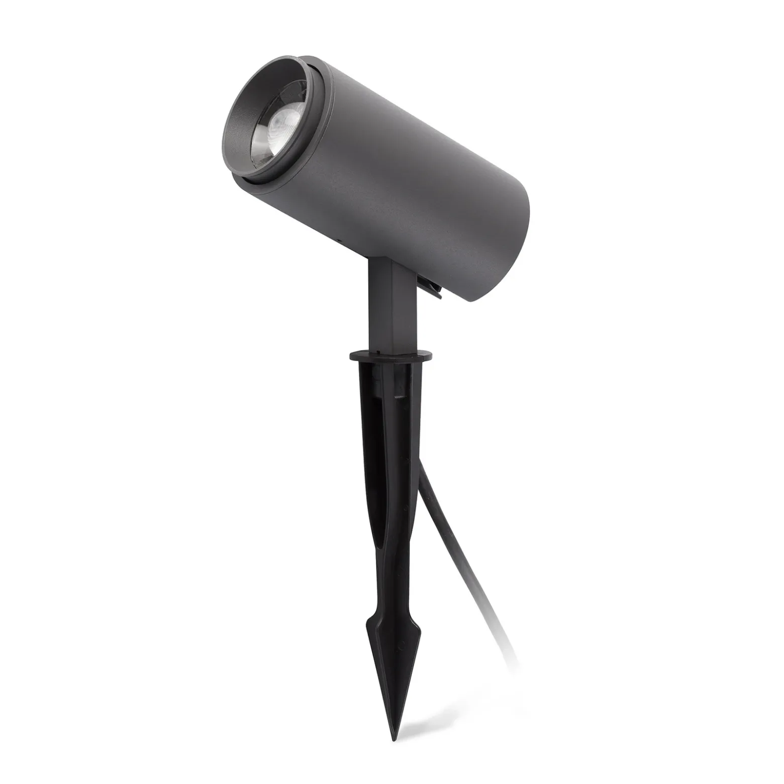 Foco LED con pica Plom, gris oscuro