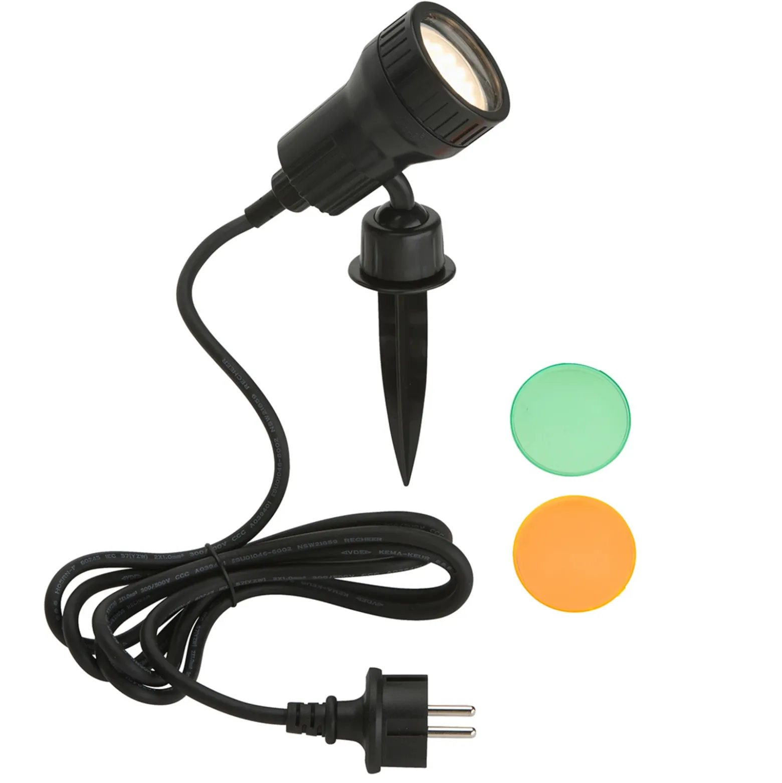 Foco LED con pica Terra con filtro de color