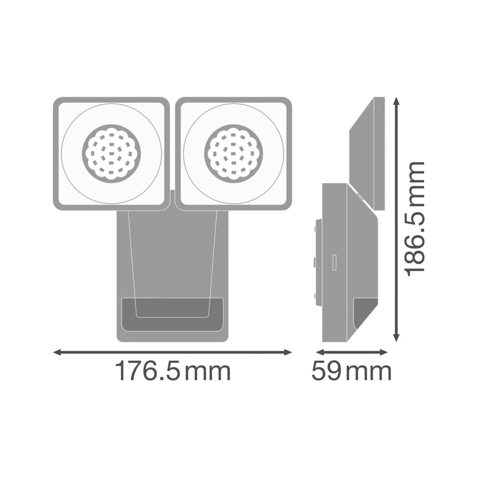 Foco LED con sensor para exteriores ENDURA PRO de OSRAM, blanco, IP55