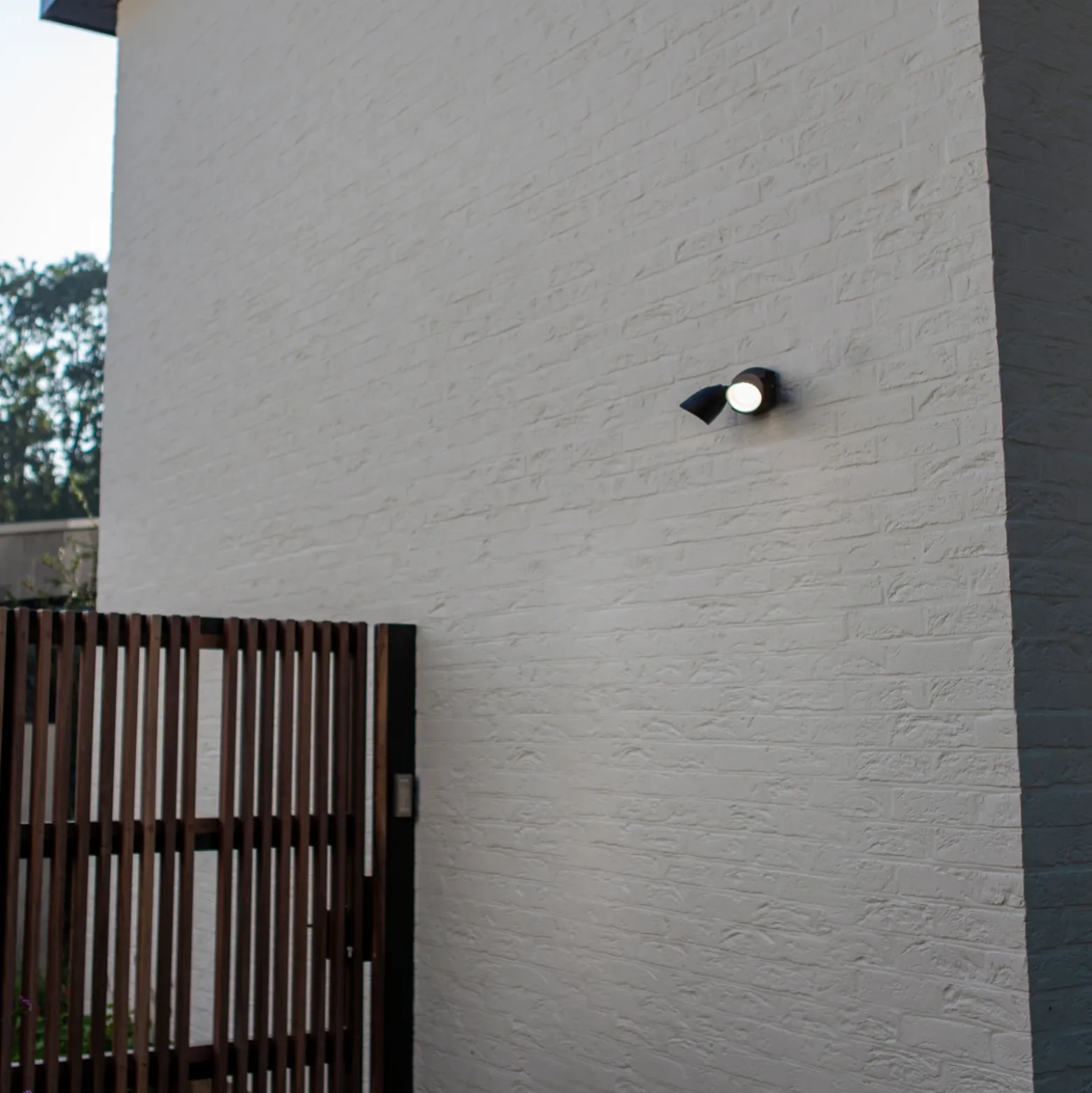 Foco LED de exterior SHRIMP, negro, 20 W, 2 luces, IP54