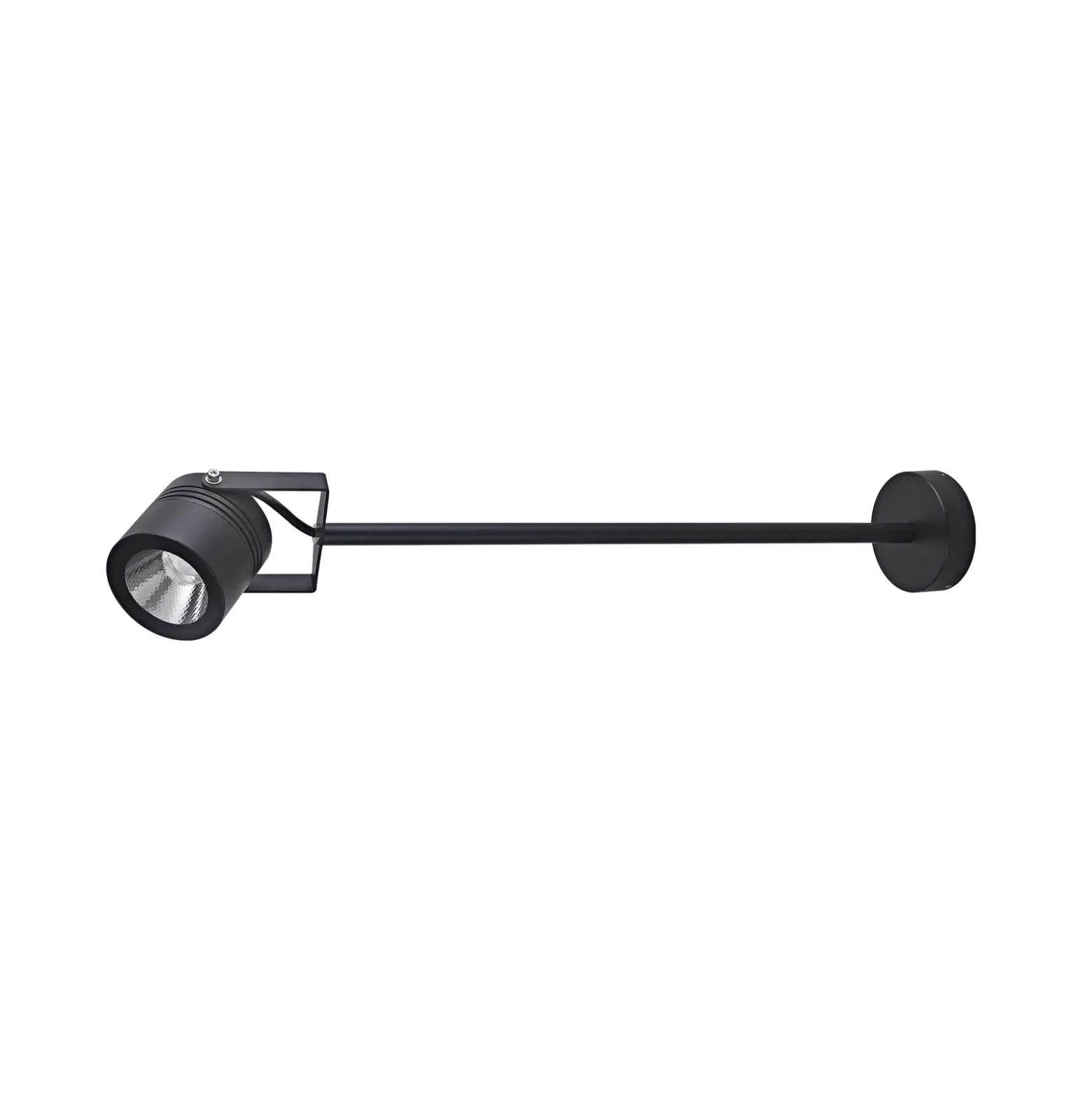 Foco LED de pared para exteriores 5012, negro, aluminio, cristal, 68 cm