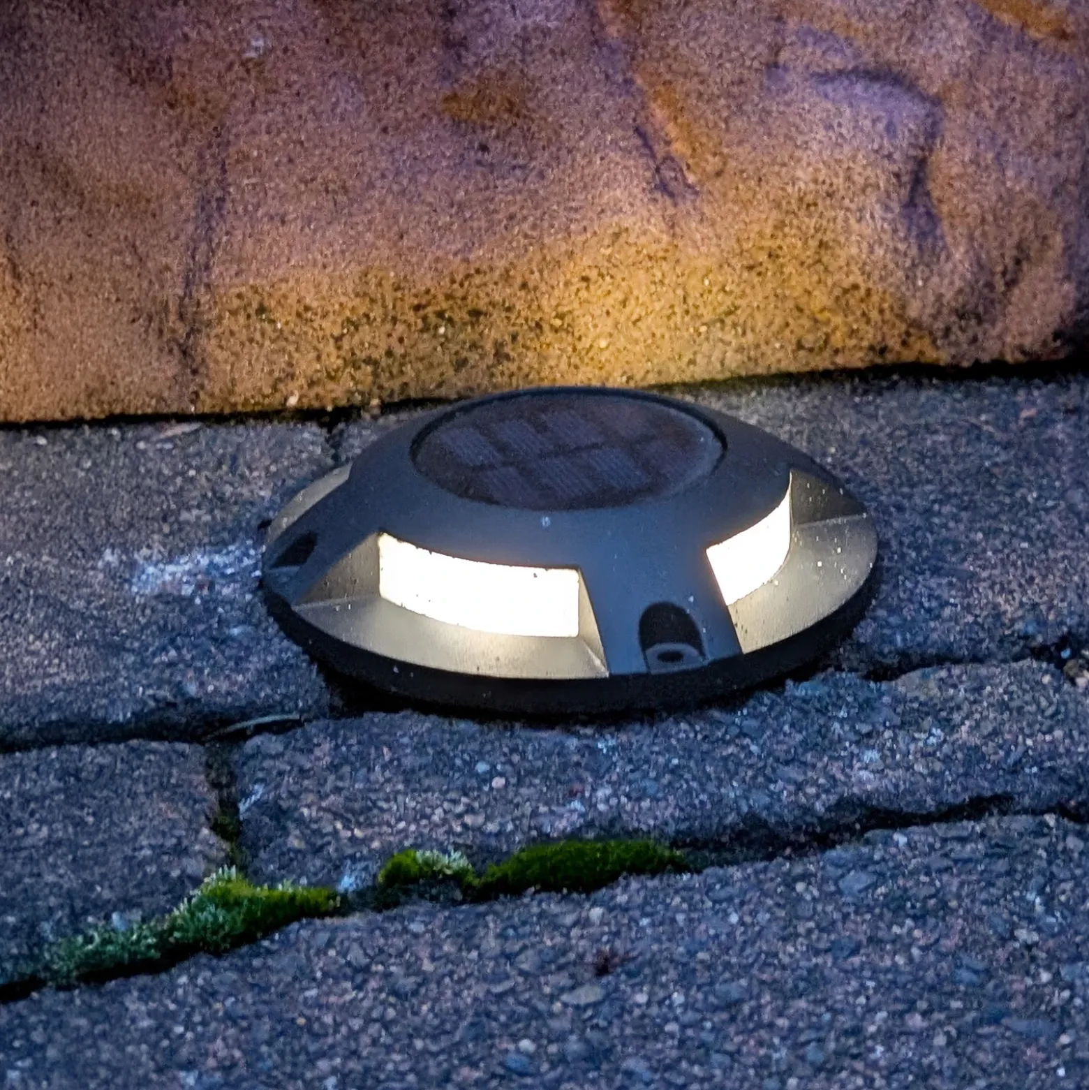 Foco LED de suelo solar Selius de Prios, antracita, IP67