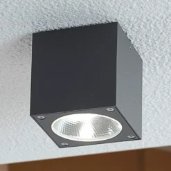 Foco LED de techo para exteriores Cordy cúbico
