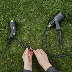 Foco LED Garden 24, negro, 9 vatios