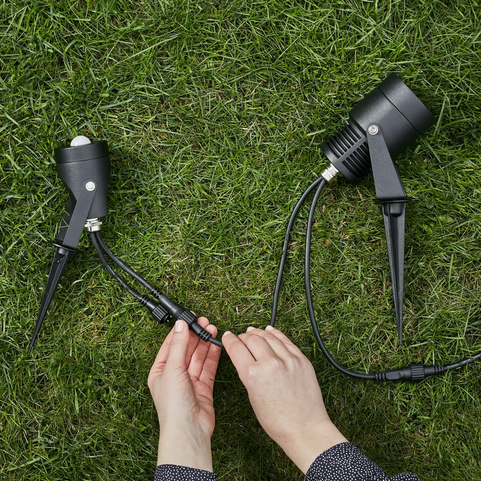 Foco LED Garden 24, negro, 6 vatios