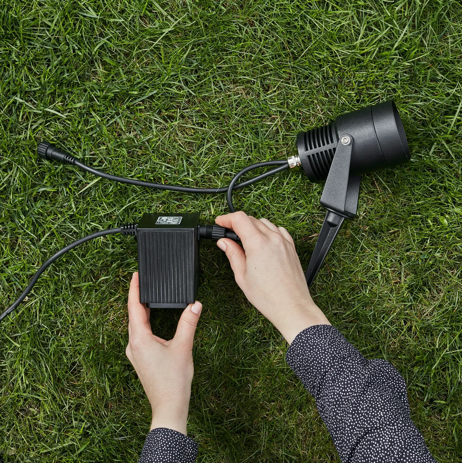 Foco LED Garden 24, negro, 6 vatios